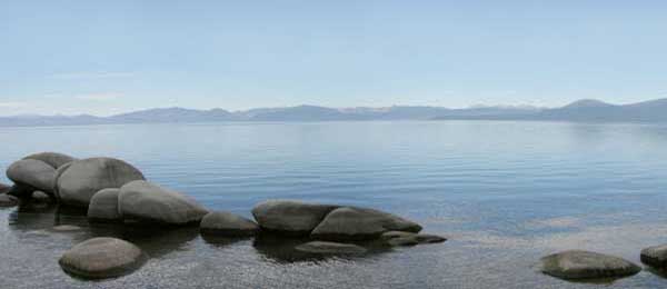 lake and stones